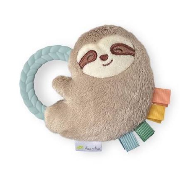 NWT Itzy Ritzy Plush Sloth Ritzy Rattle Pal, 0m+ - Picture 2 of 3